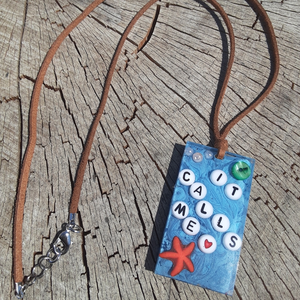 Disney Moana inspired resin necklace